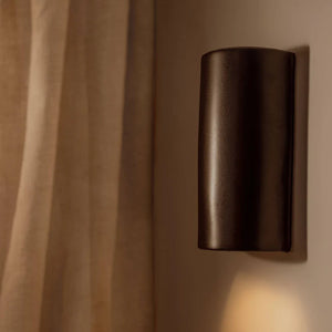 Handmade Shimmering Ceramic Wall Light | Slate