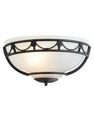 Black Flower Detail Ceiling Light-Lighting Collective