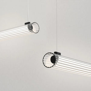 Black Linear LED Pendant Light-Lighting Collective