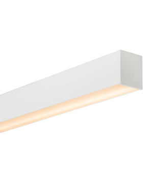 Boxy White Linear Pendant | Integrated Power Cord | Assorted Sizes-Pendants-Lighting Collective
