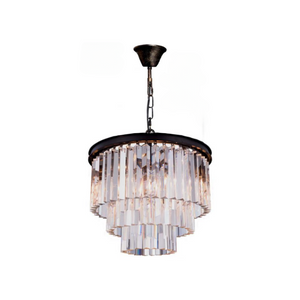 Bronze Crystal Drop Chandelier | Medium | Lighting Collective