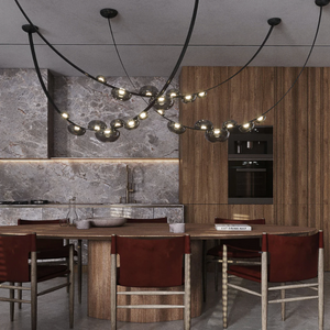 Curved Hand-Blown Bubble Pendant | Lighting Collective