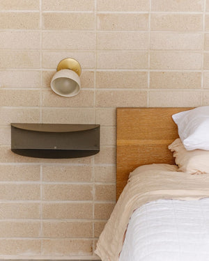 Ceramic Bowl Angle Wall Light