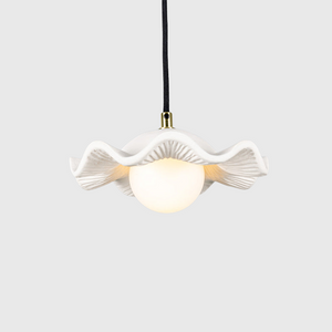 Ceramic Grooved Pendant Light | Lighting Collective