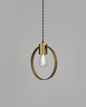Classic Timeless Ring Brass Pendant | Lighting Collective
