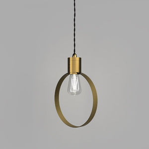 Classic Timeless Ring Brass Pendant | Lighting Collective