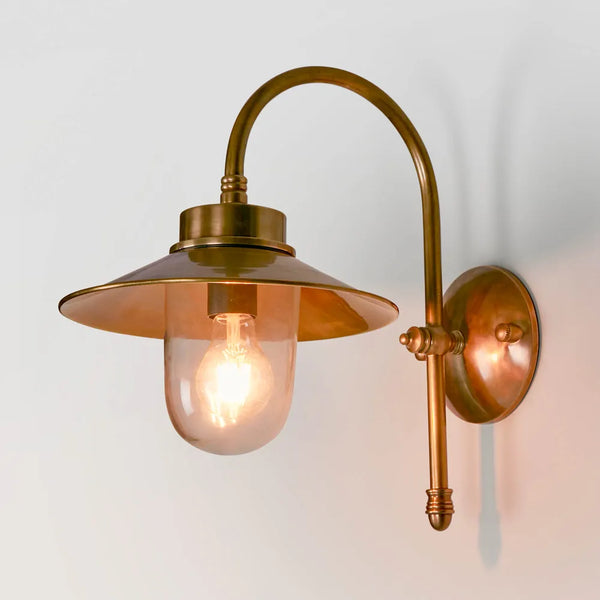 Classical Antique Brass Exterior Wall Light