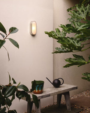 Coastal Grade Oval Wide-Ribbed Glass Bulkhead Light-Lighting Collective