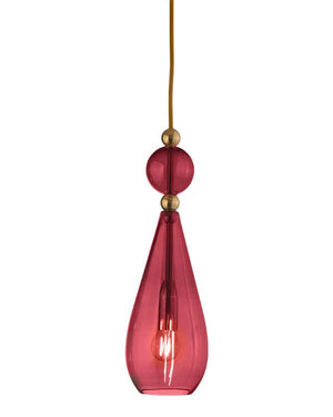 Coloured Glass Drop Pendant - Lighting Collective