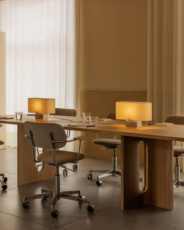 Compact Aluminium Base Table Lamp | Nonna