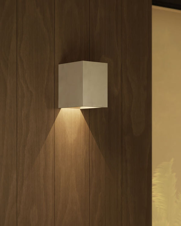 Concrete Cubic Modern Industrial Single Wall Light
