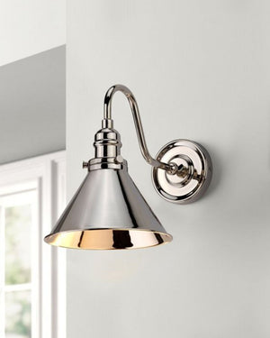 Conical Shade Gooseneck Wall Light-Lighting Collective