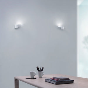 Contemporary Adjustable Rounded Wall Lamp | Left White | SALE