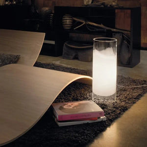 Contemporary Cylindrical Glass Table Lamp | Lighting Collective