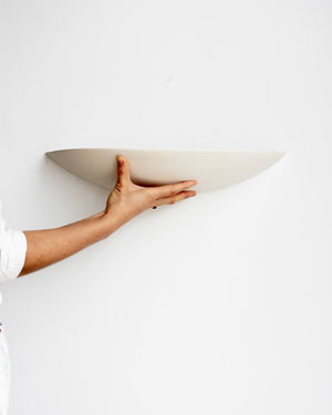 Contemporary Half-Moon Uplighter | Front View | Lighting Collective 