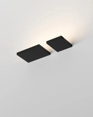 Contemporary LED Ledge Wall Light black two sizes 