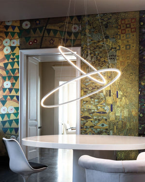 Contemporary Ring Double LED Pendant Light | Ellisse-Lighting Collective