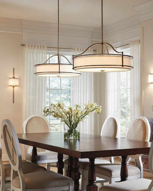 Contemporary & Simplistic Drum Pendant | Various Colours & Sizes-Lighting Collective