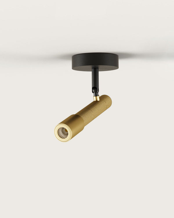 Matte Black and Brass