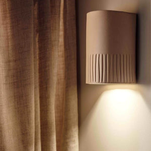 Organic Handmade Ceramic Wall Light | Stone