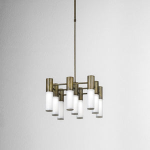 Italian Made Brass 9 and 10 Light Pendant