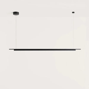 Sleek Matte Black Linear Pendant