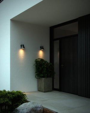 Danish Cone Wall Light entrance