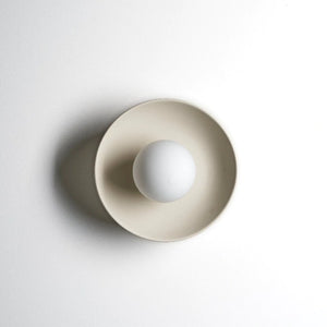 Handmade Ceramic Dish Wall Sconce