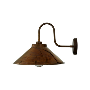 Antique Brass Gooseneck Wall Light