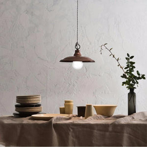 Handmade Italian Brass or Copper Pendant Lights | Two Sizes