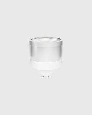 GU10 globe on grey background