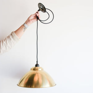 Medium Brass Shade Pendant | SALE