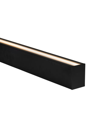 Dual Shine Linear Pendant Black | Integrated Power Cord | Assorted sizes-Pendants-Lighting Collective