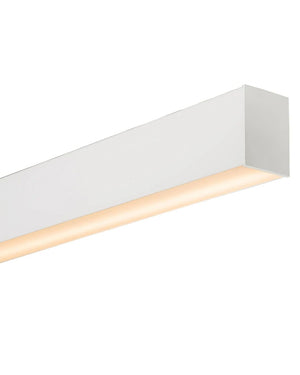 Dual Shine Linear Pendant White | Integrated Power Cord | Assorted Sizes-Pendants-Lighting Collective