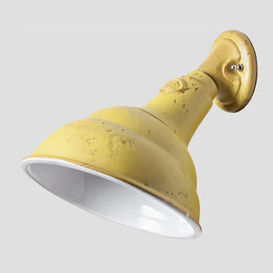 Italian Industrial Yellow Wall Light