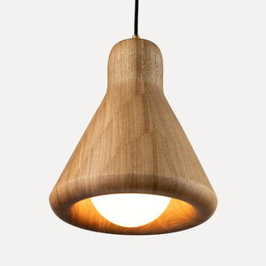Hand-Turned Solid Timber Pendant