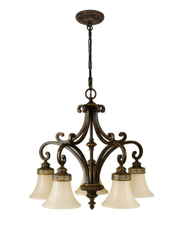 Edwardian Style 5lt Down Chandelier
