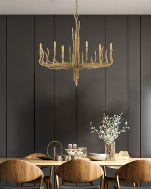 Elegant Large Metallic Chandelier | Various Finishes-Lighting Collective