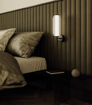 Elegant Oblong Striped Glass Wall Light-Lighting Collective