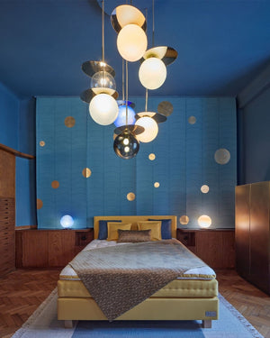 Elegant Plate and Crystal Ball Pendant Light | Umbra - Lighting Collective