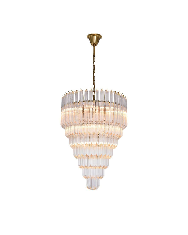 Elegant Star Motif Glass Chandelier