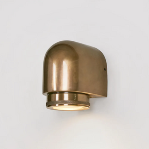 Exterior Industrial Bunker Light | Dark Brass | Lighting Collective