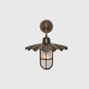 Exterior Pleated Shade Wall Light | Lighting Collective