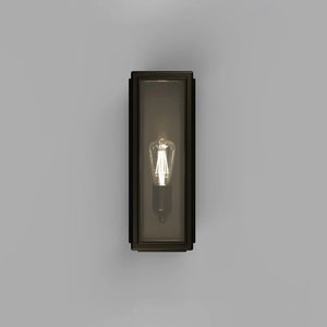 Exterior Traditional Aged Bronze Wall Lantern | Small Clear | Lighting Collective