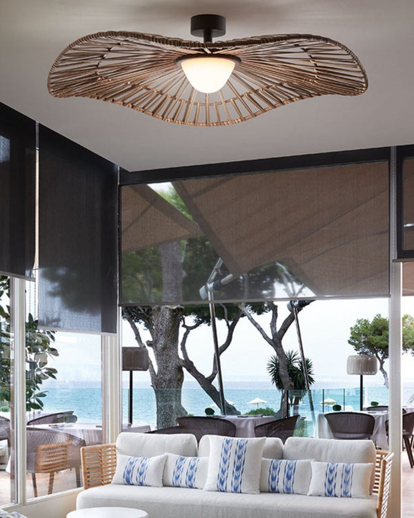 Exterior Woven Wave Ceiling Light