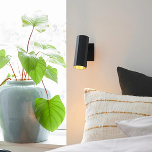Geometric Aluminium Wall Light Black