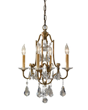Hamptons Polished Glass Crystal Chandelier