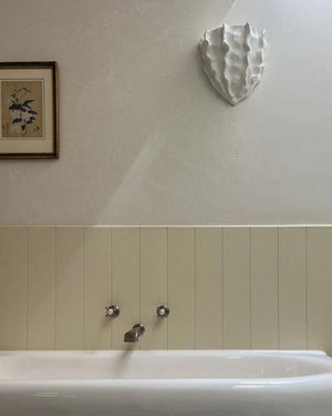 Organic Sculpted Wall Sconce | White Plaster Insitu | Lighting Collective