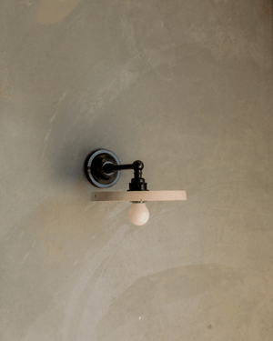 Flat Disc Straight Arm Wall Light-Lighting Collective