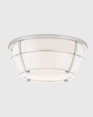 Flush Bathroom Ceiling Light in polished chrome